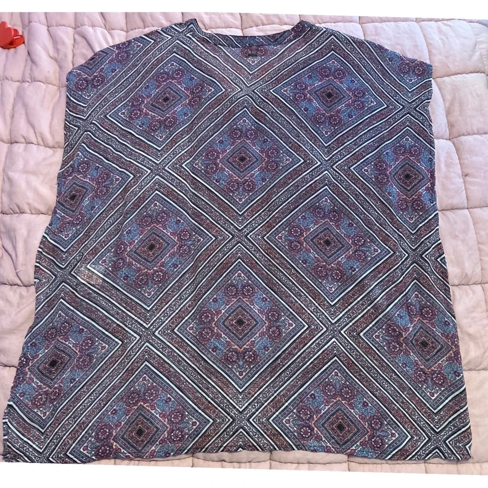 O'Neill Womens Swim Cover Up‎ Tunic Top Sleeveless Boho Beach Size M